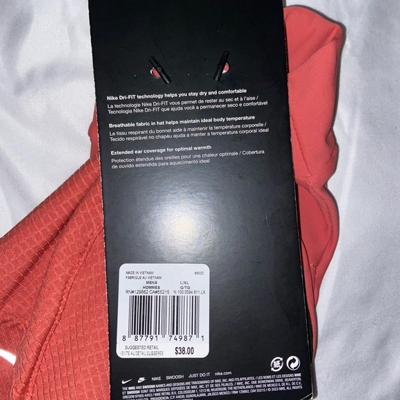 Nike Red Beanie and Gloves Set - Picture 4 of 4